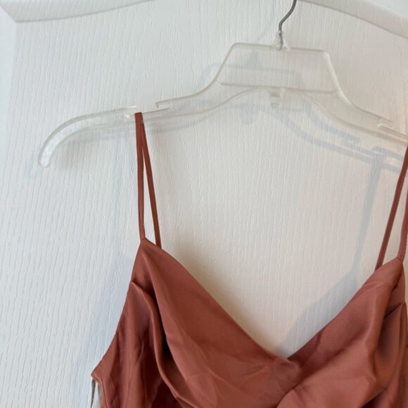 Women's Birdy Grey Lydia Matte Terracotta Maxi Dress XS NWT - Picture 10 of 16